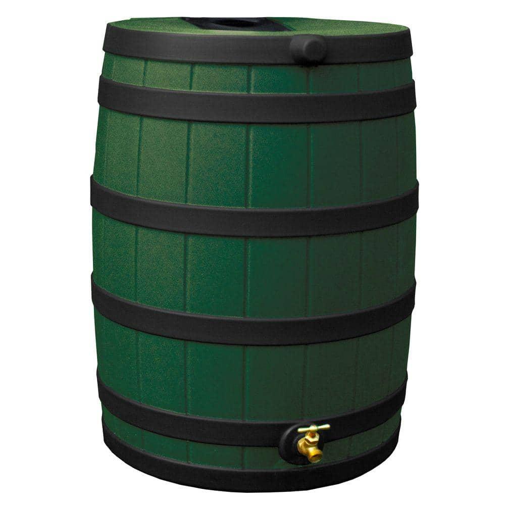 Good Ideas Good Ideas Rain Wizard Whiskey Style Rain Barrel with Overflow and Spigot