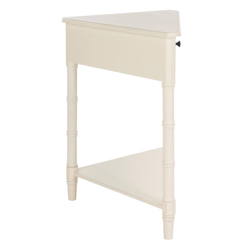 Gomez Corner Table - AMH5709C - Off-White - Safavieh Couture