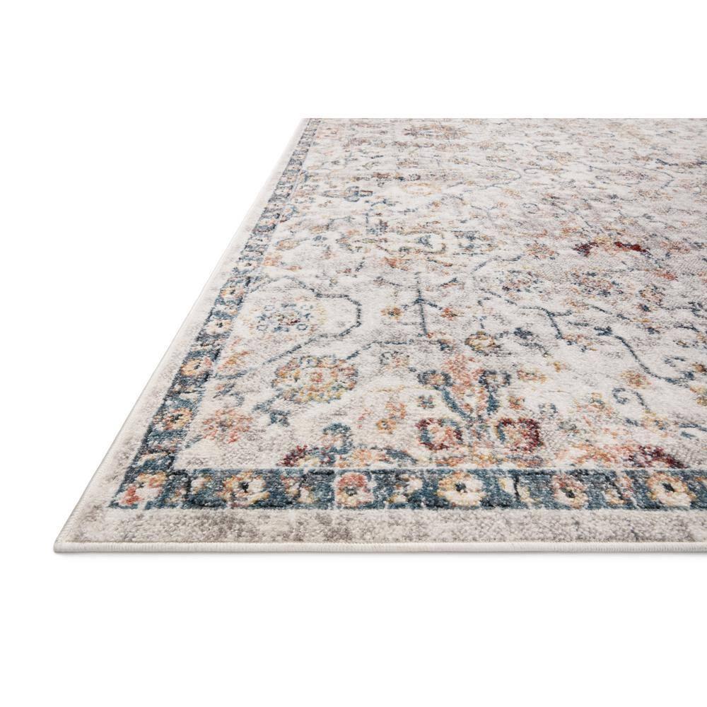 Loloi II Cassandra Collection CSN-03 Dove / Navy Oriental Area Rug 2'-6" x 7'-9"