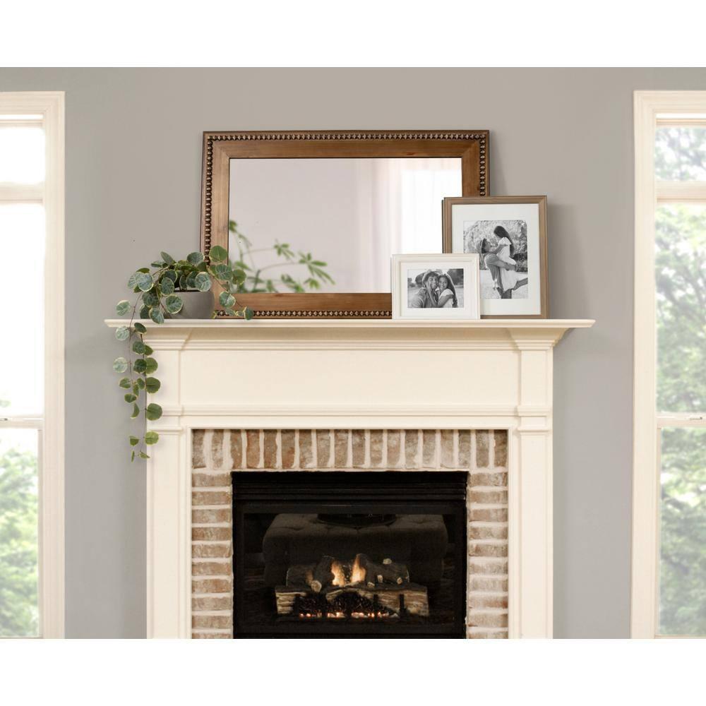 24" x 36" Strahm Wood Framed Wall Mirror Rustic Brown - Kate & Laurel All Things Decor: Modern Rectangle, No Assembly Required