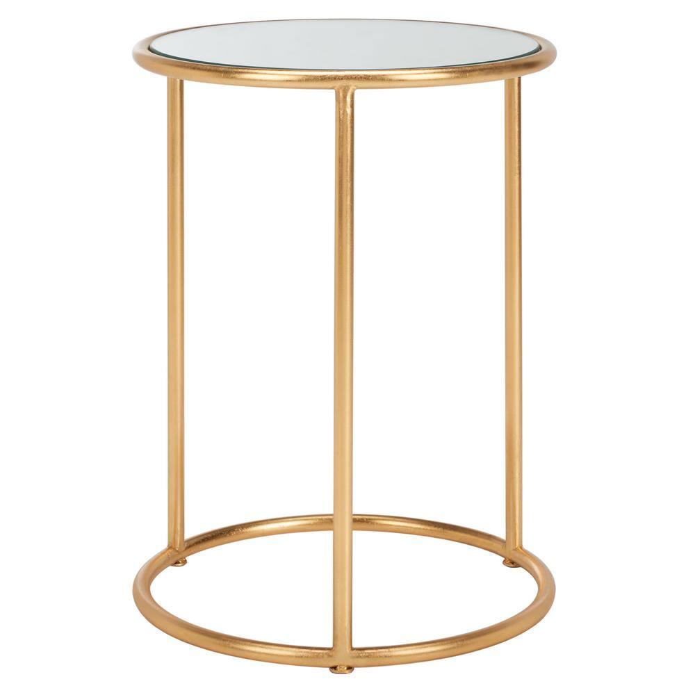 Shay Accent Table - FOX2523A - Gold/Mirror - Safavieh Couture