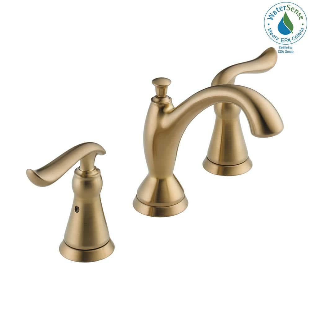 Linden Widespread Bathroom Faucet 3 Hole, 2-handle Bathroom Sink Faucet with Drain Assembly