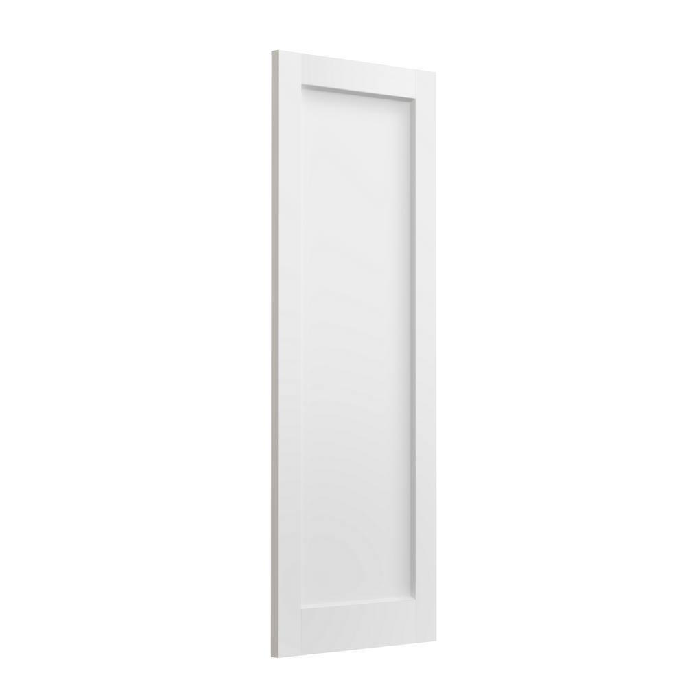 Nova Hardware 1-Panel Soft White Laminated Traditional Interior Door Slab Only