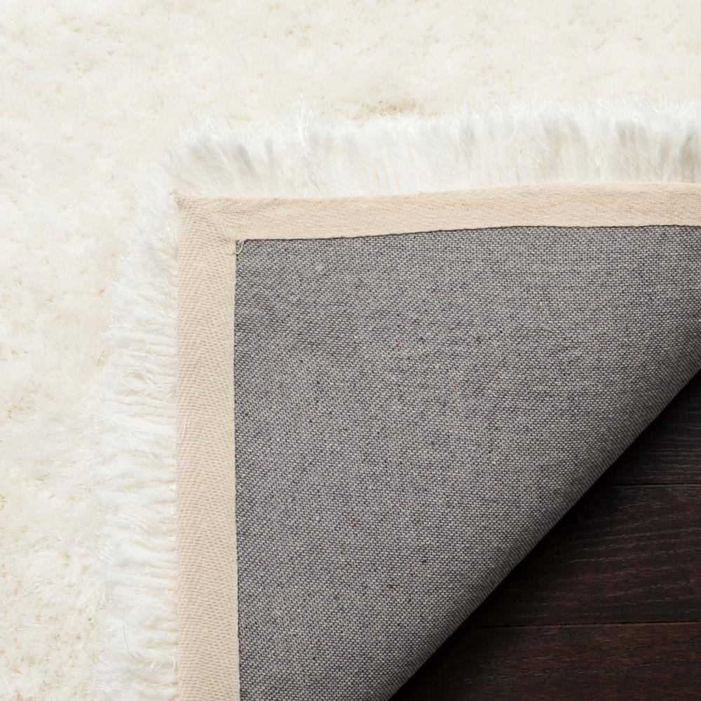 Luxe Shag SGX160 Hand Tufted Indoor Area Rug - Ivory - 6'x6' - Safavieh