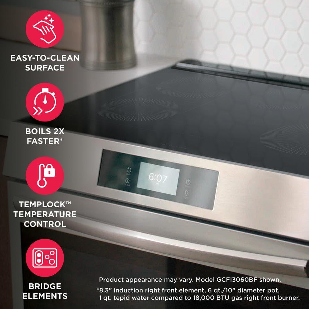 Frigidaire 30" Front Control Induction Range With Total Convection