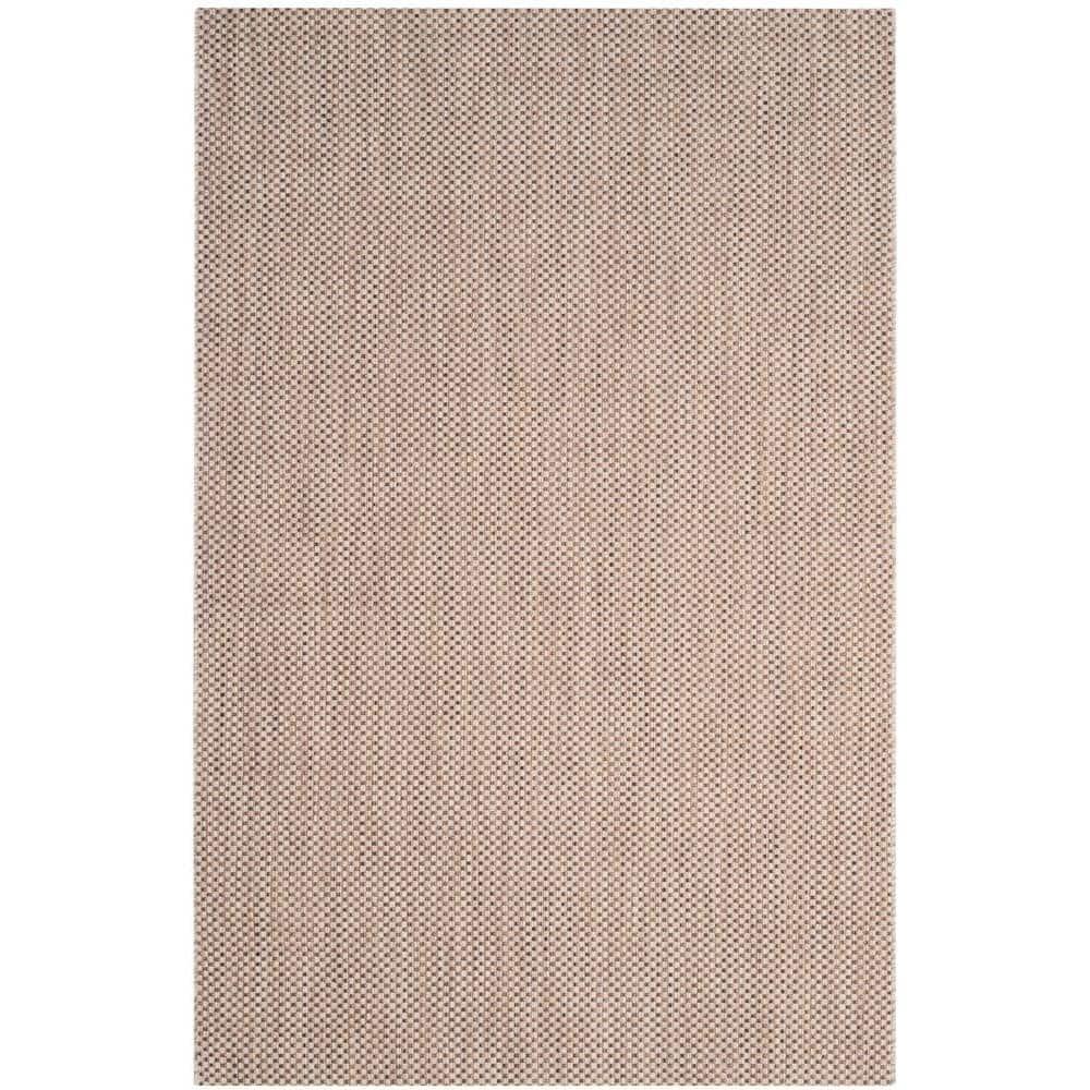 Courtyard CY8521 Power Loomed Indoor/Outdoor Area Rug - Beige/Brown - 4'x5'7" - Safavieh.