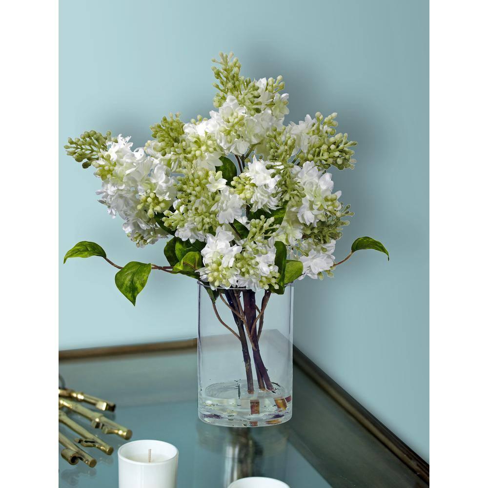 Nearly Natural Lilac Silk Flower Arrangement