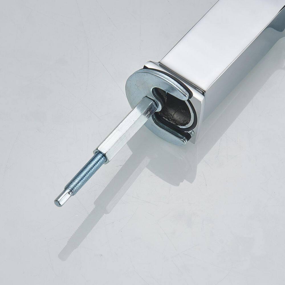 BWE 8 in. Waterfall Widespread 2-Handle Bathroom Faucet With Pop-up Drain Assembly in Spot Resist