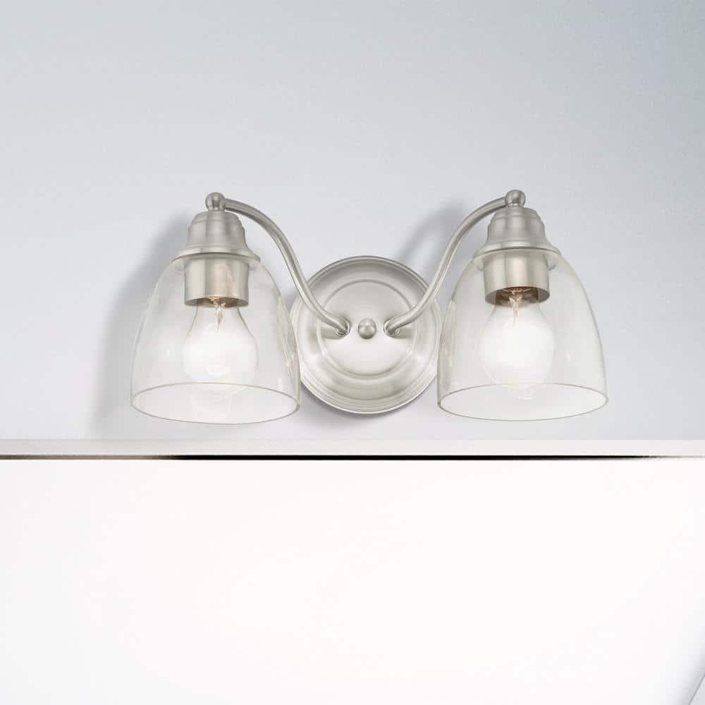 Livex Lighting Montgomery 2 - Light Vanity in  Brushed Nickel