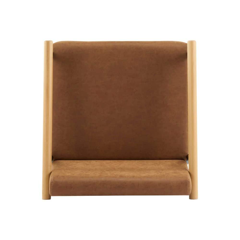 Christopher Knight Home Emil Mid Century Modern Upholstered Counter Stool with Iron Frame (Set of 2), Brown