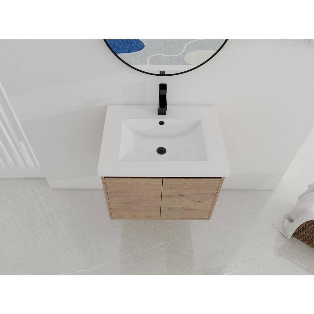 24" SINK VANITY WITH KD PACKAGE PLYWOOD, GEL-COAT TOP, NO FAUCET