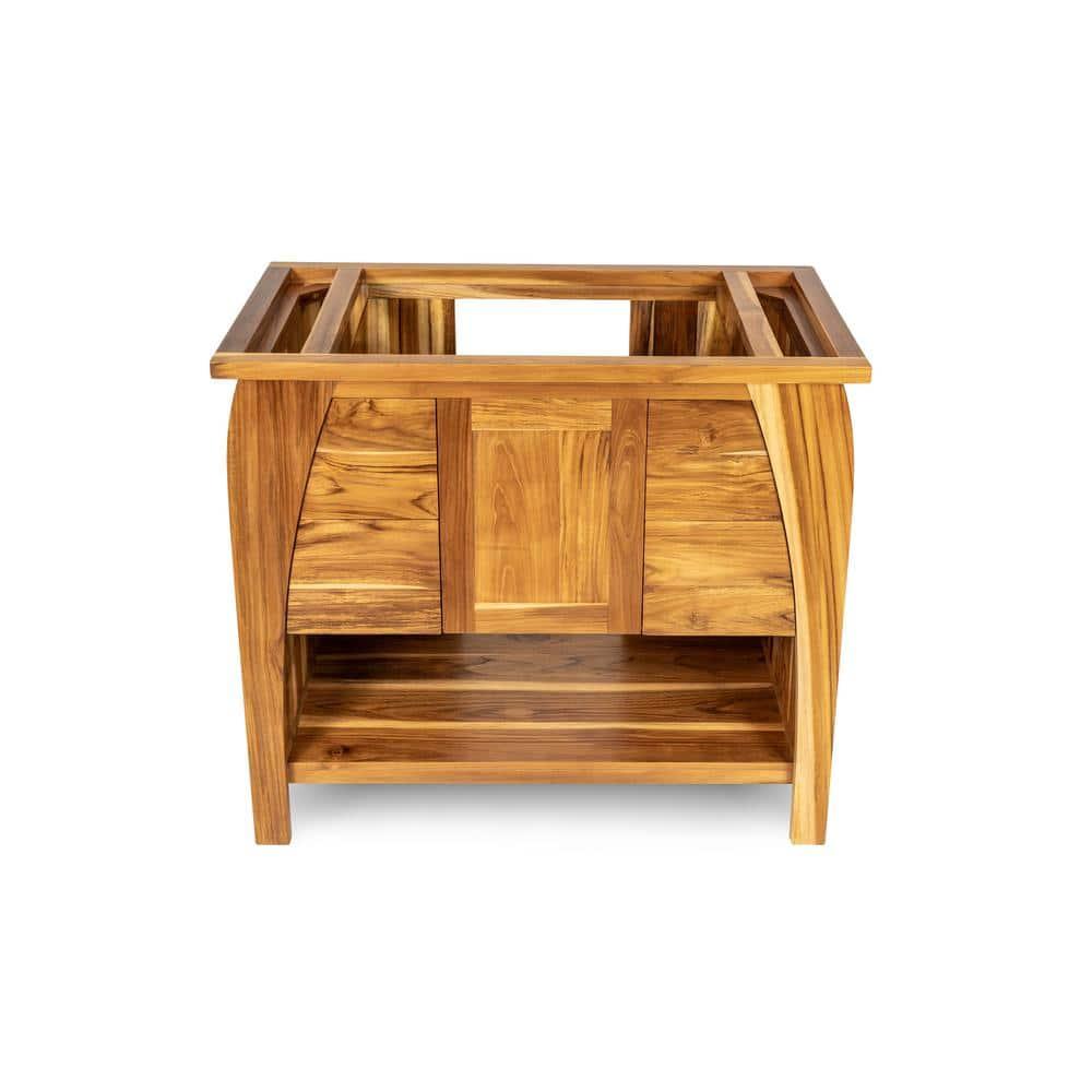EcoDecors Tranquility by EcoDecors, 36", Teak Bathroom Vanity, Wood Bathroom Vanity, Bathroom Vanity Cabinet, Vanity Bathroom