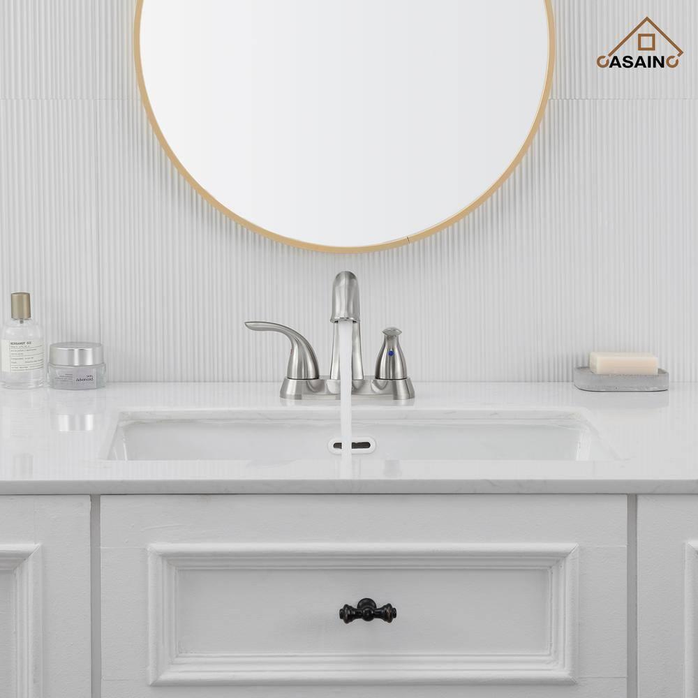 1.2 Flow Centerset Bathroom Sink Faucet with Drain