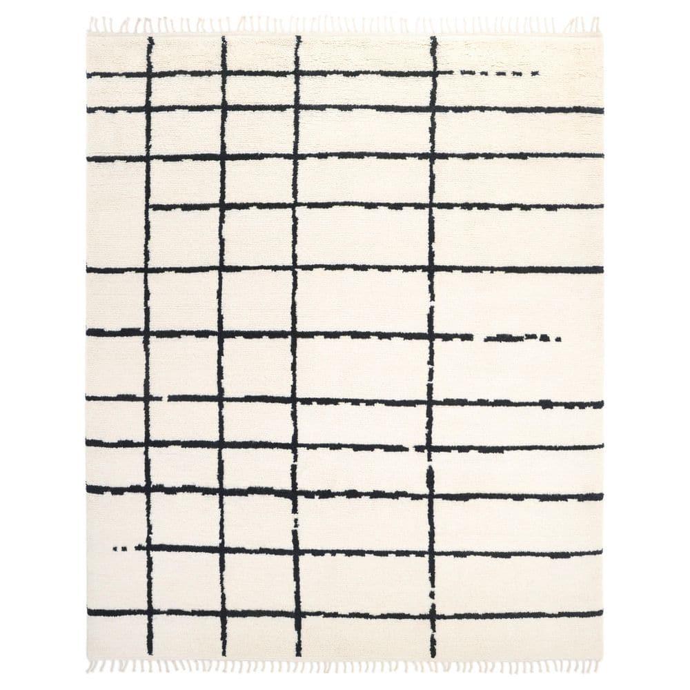 Hoxton Ivory/Black Rug