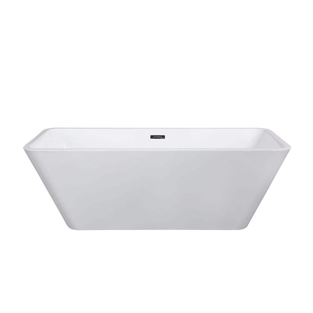 59'' x 32'' Freestanding Soaking Acrylic Bathtub