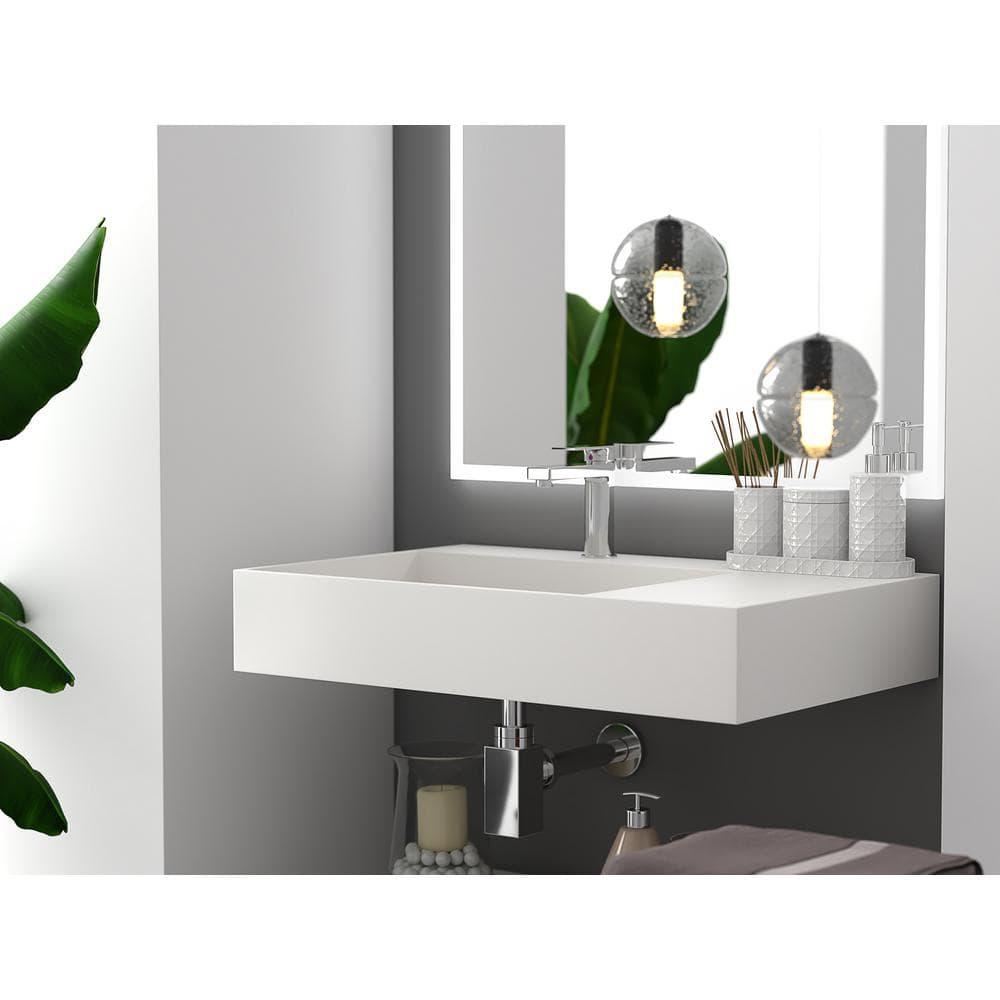 Juniper 30" Wall Mounted Bathroom Sink With Left Basin
