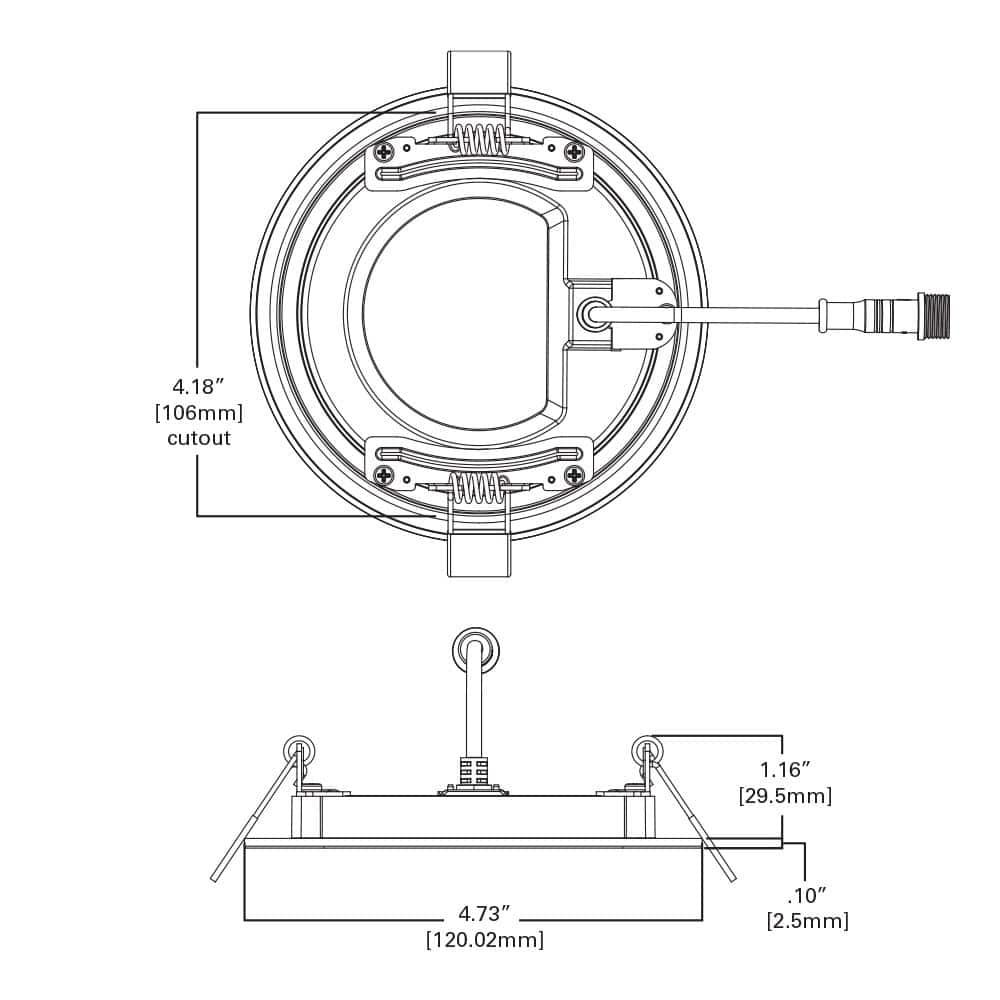 Halo HLB Lite Matte White 4 in. W LED Smart-Enabled Canless Recessed Downlight 10.1 W