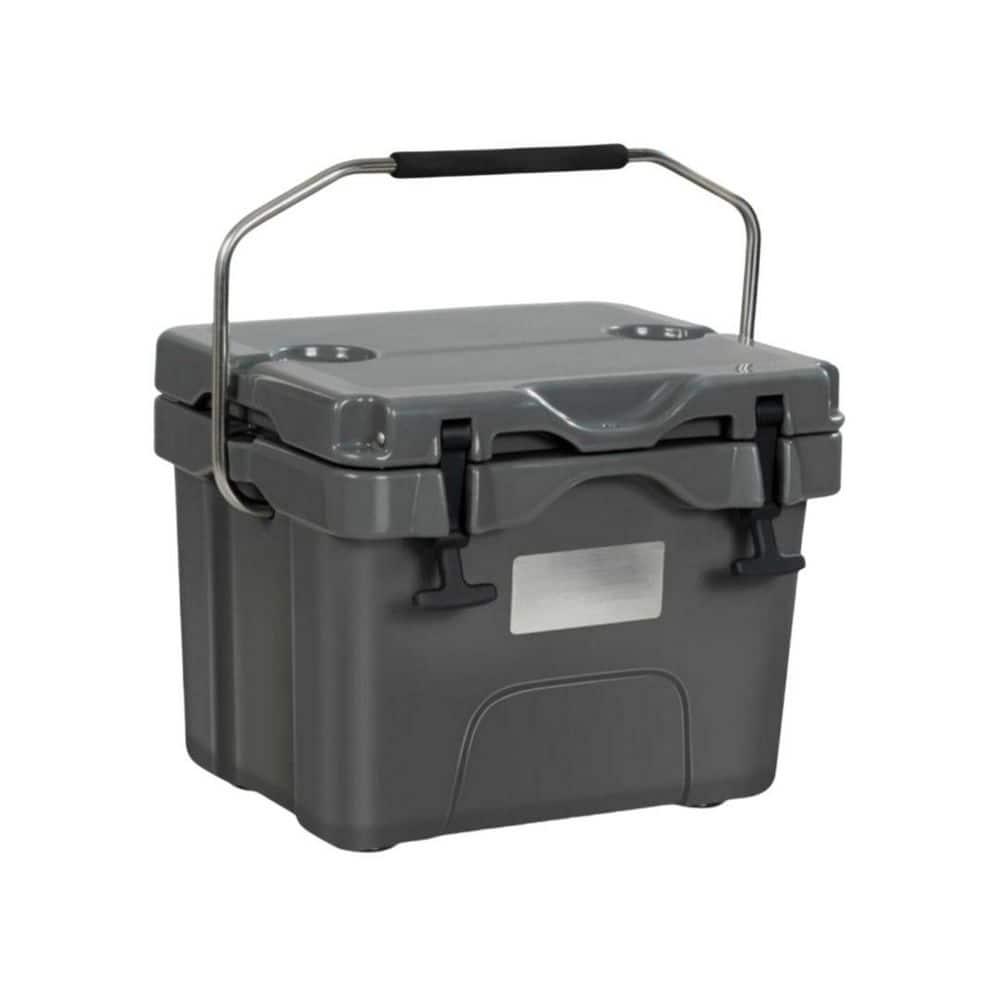 Costway 16 Quart Cooler Portable Ice Chest Leak-proof 24 Cans Ice Boxfor Camping