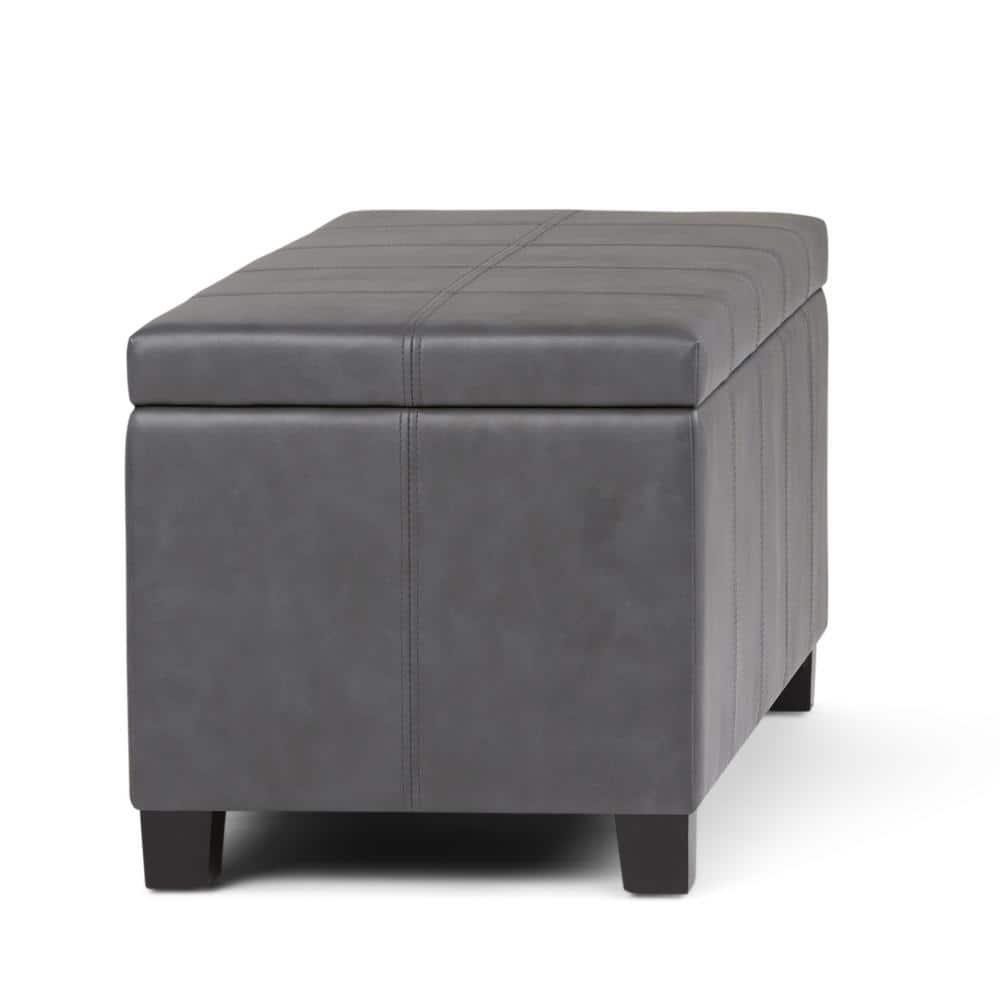 Simpli Home Dover Storage Ottoman Bench,Assembled