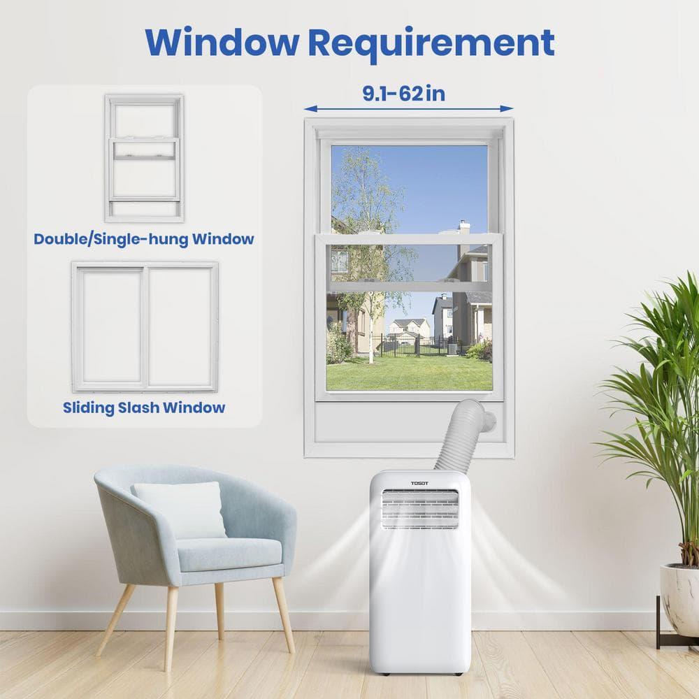 Tosot TOSOT 11500 BTU Portable Air Conditioner for 400 Square Feet with Remote and Auto Swing