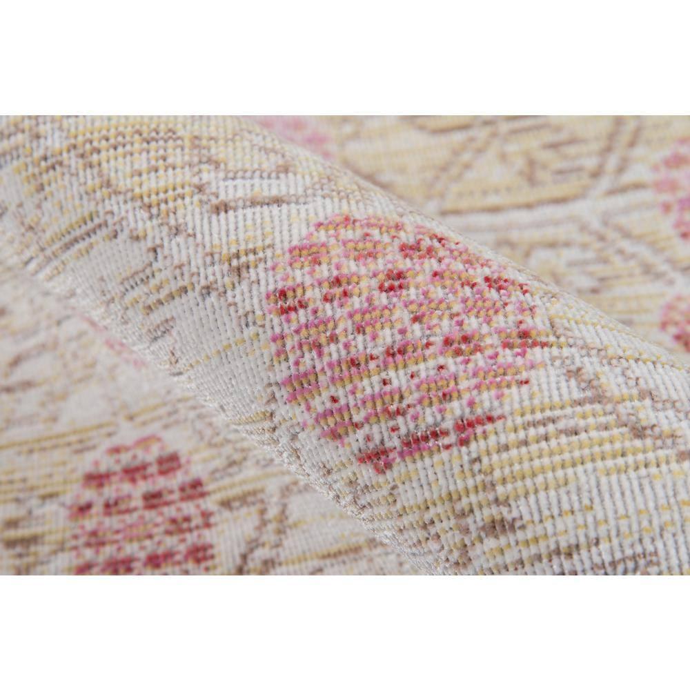4'x6' Floral Loomed Area Rug Pink - Momeni: Modern Botanical Design, Low Pile, Polyester, Indoor Use