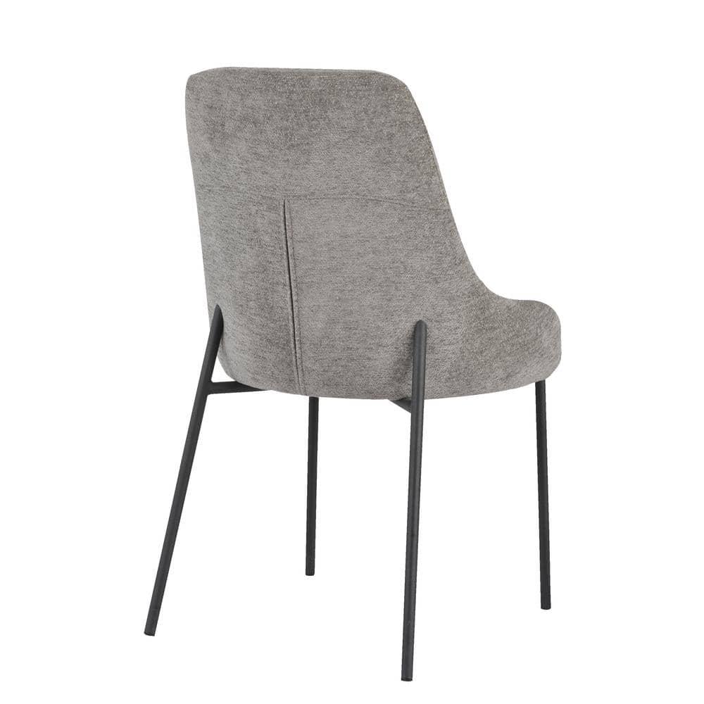 New Spec Inc 18'' H Fabric Upholstered Metal Side Chair (Set of 2)