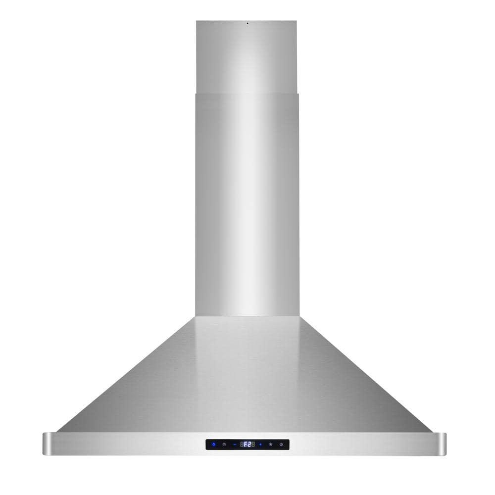 Cosmo 30" 380 CFM Ductless Island Range Hood Kitchen Hood in Stainless Steel