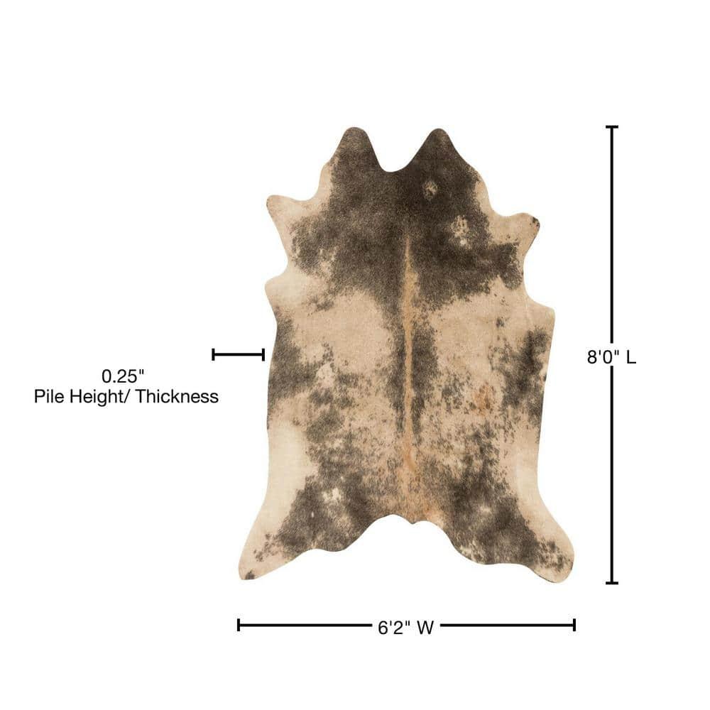 Loloi II Grand Canyon Faux Cowhide Beige / Ash Area Rug