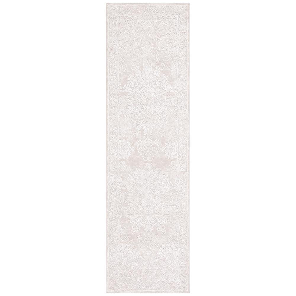 Reflection RFT664 Power Loomed Indoor Runner Rug - 2'3"x6' - Creme/Ivory - Safavieh