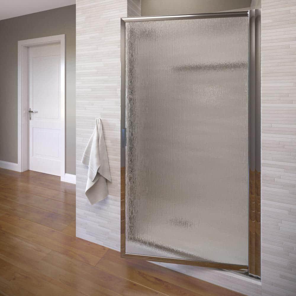 Basco Sopora 24.5" x 67" Pivot Framed Shower Door SOPN00A2467RNSV