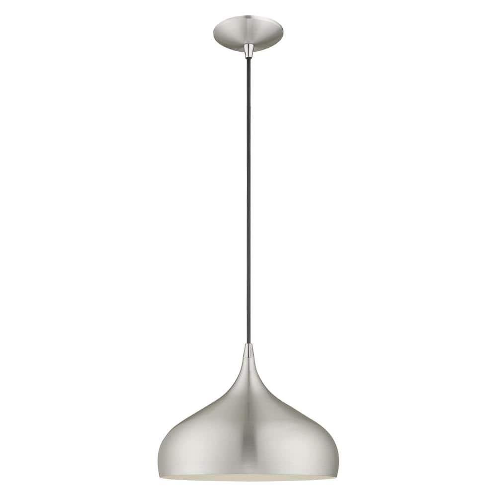 Livex Lighting Amador 1 - Light Pendant in  Brushed Aluminum