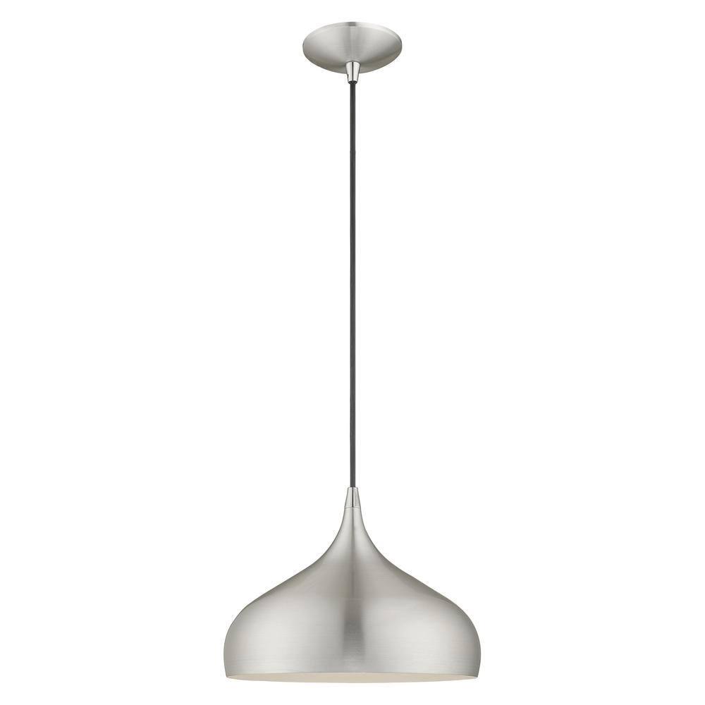 Livex Lighting Amador 1 - Light Pendant in  Brushed Aluminum