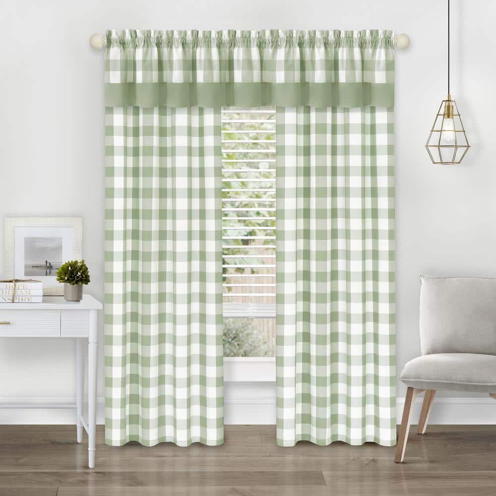 42 x 84 in. Hunter Rod Pocket Window Curtain Panel, Green