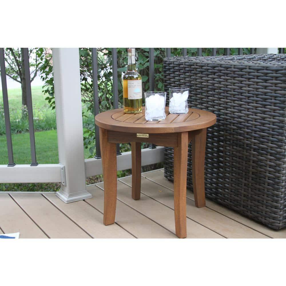 Vineyard Eucalyptus Round End Table