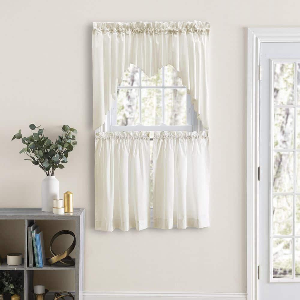 Ellis Classic Tailored Design in a Perma Press Fabric 3" Rod Pocket Lined Swag 84"x36" Natural