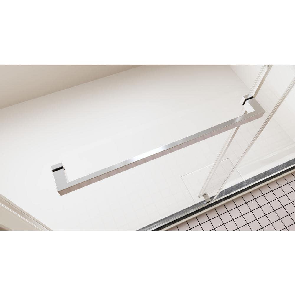 56-60"W x 76"H Double sliding shower door with 10 mm tempered glass