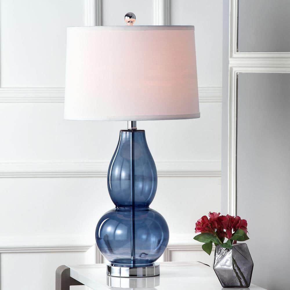 Mercurio Double Gourd Lamp (Set of 2) - 28.5 Inch Height - LIT4155 - Blue - Safavieh