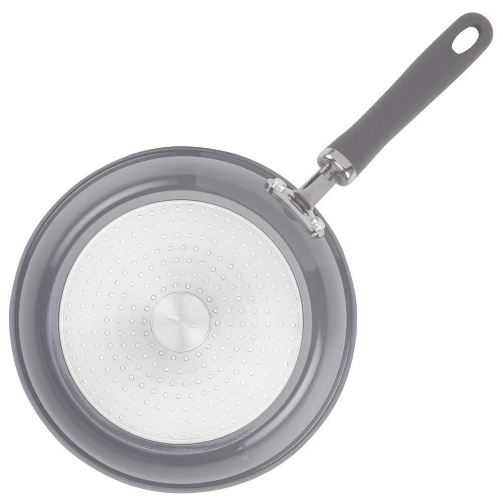 Rachael Ray Rachael Ray Create Delicious Nonstick Induction Deep Frying Pan / Skillet with Lid, 9.5 Inch