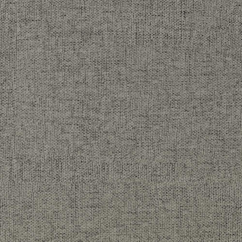 Manchester Twin Size Daybed with Wheeled Trundle, Gray Linen, with Tufted Upholstery and Nailhead Trim