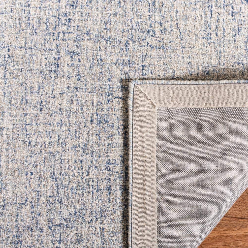 Abstract ABT471 Handmade Indoor Area Rug - Ivory/Blue - 4'x6' - Safavieh