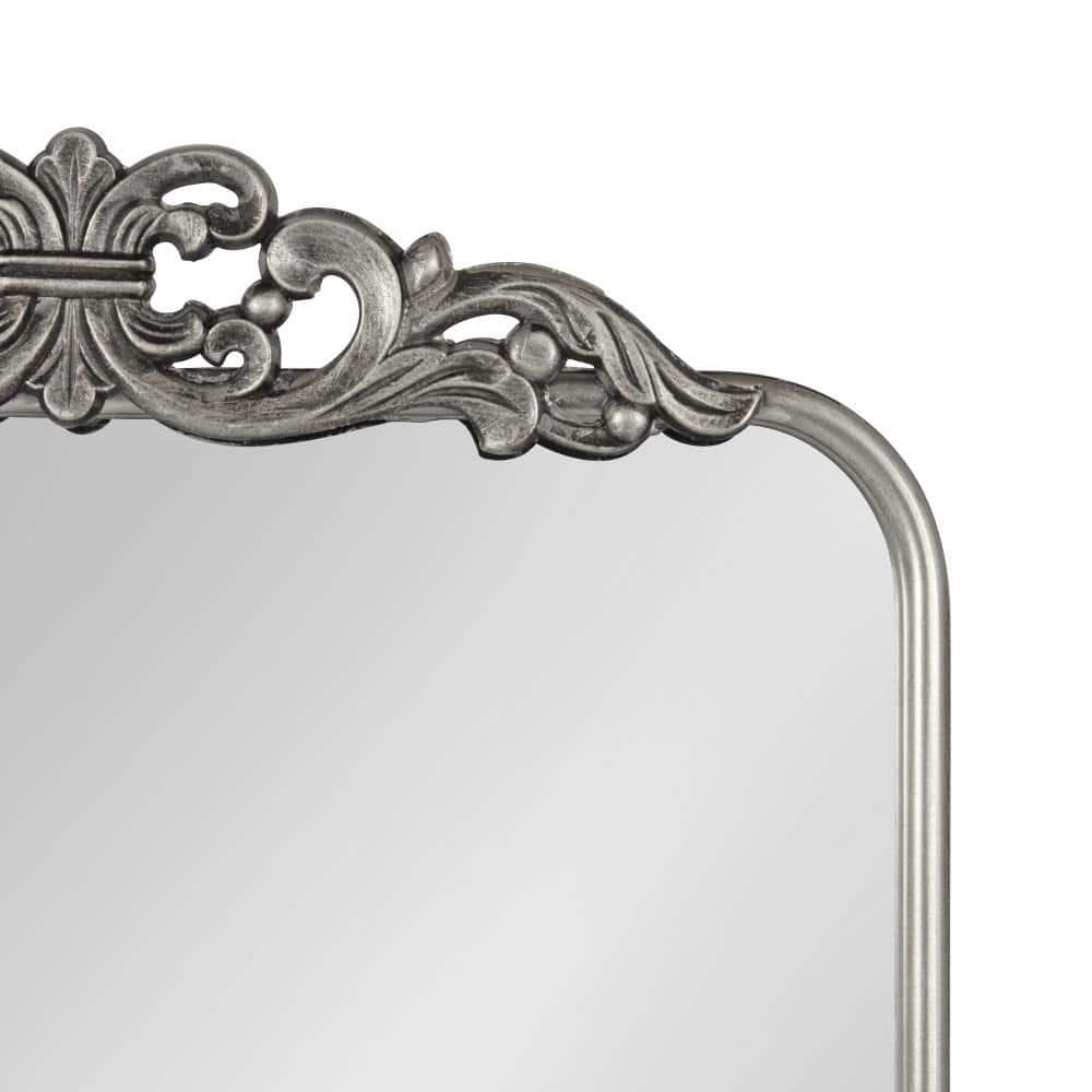 Kate and Laurel Laubry Ornate Framed Wall Mirror, 20x30, Silver