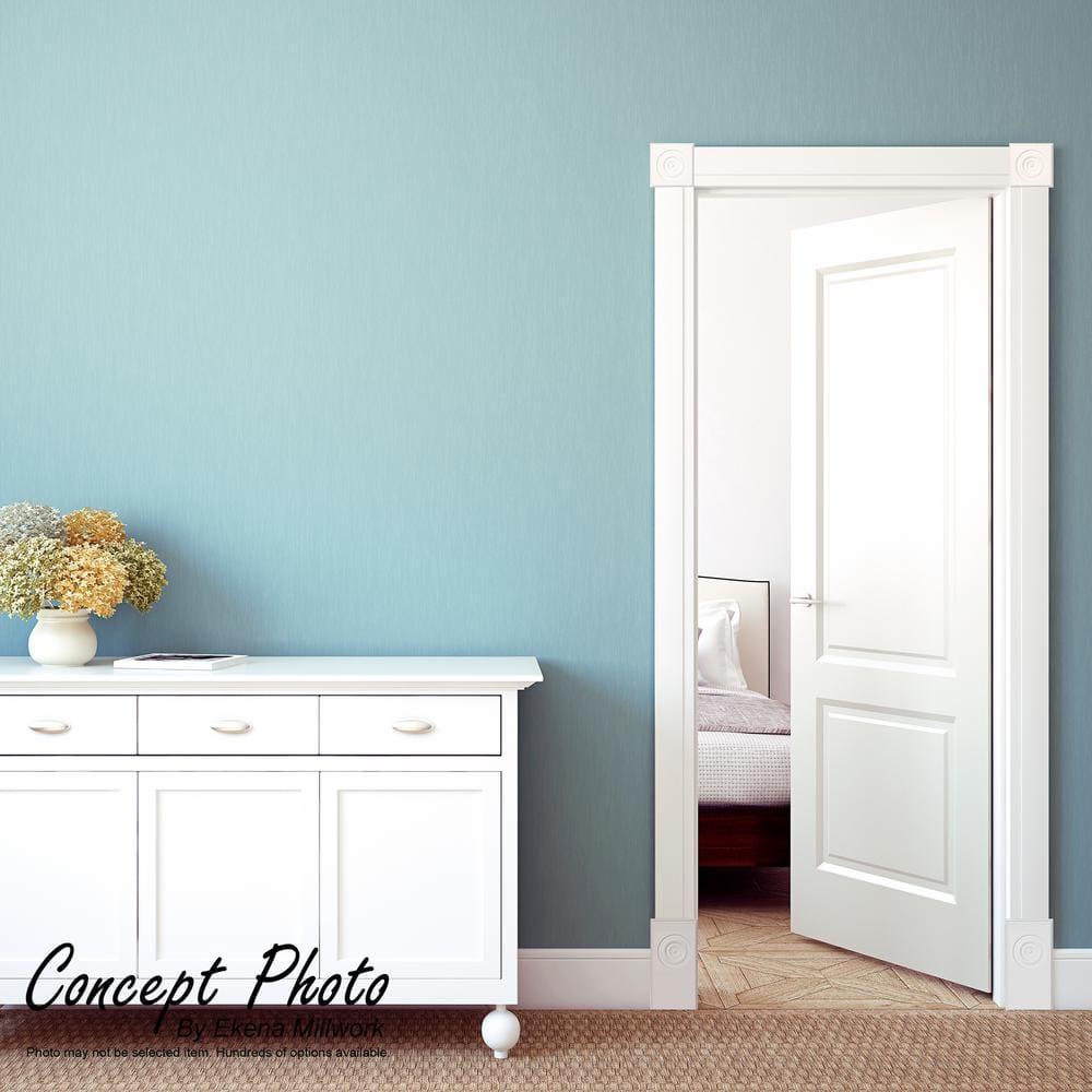 Ekena Millwork Standard Foster Plinth Block with Square Edge