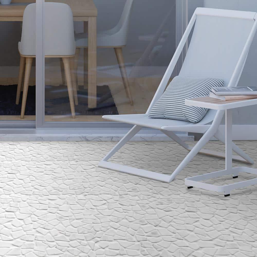 Sunwings 12" x 12" Pebble Recycled Glass Mosaic Floor & Wall Tile