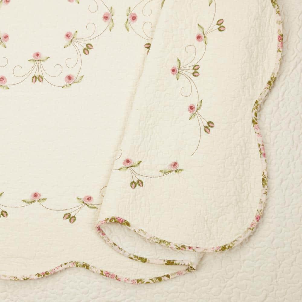 Felisa Embroidered Single Bedspread/Coverlet