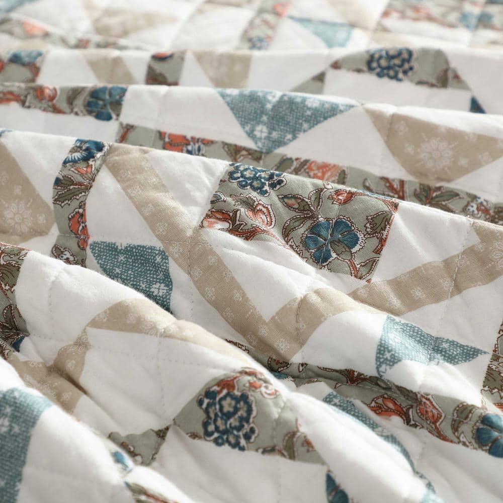Wrangler Wrangler Annie Blue Cotton Reversible Quilt Set