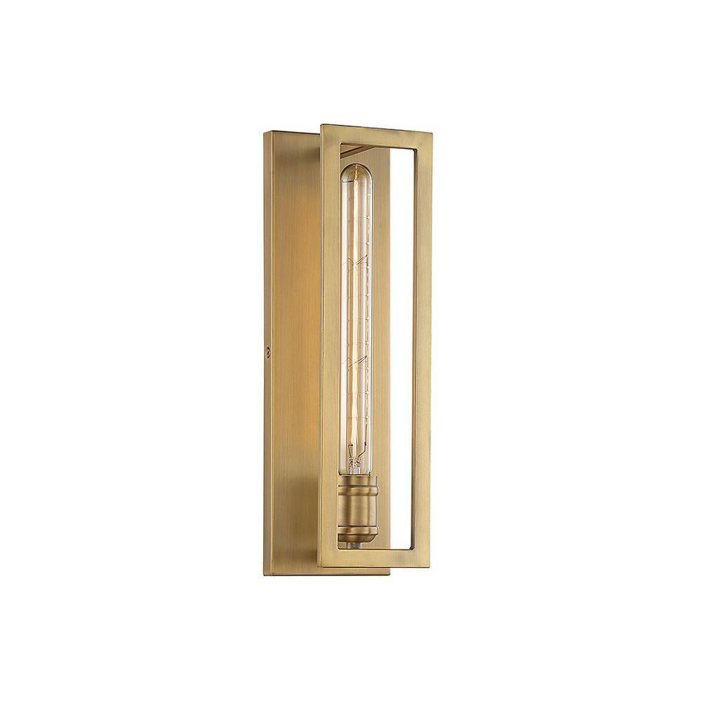 Savoy House Clifton 1 - Light Wall Light in  Warm Brass