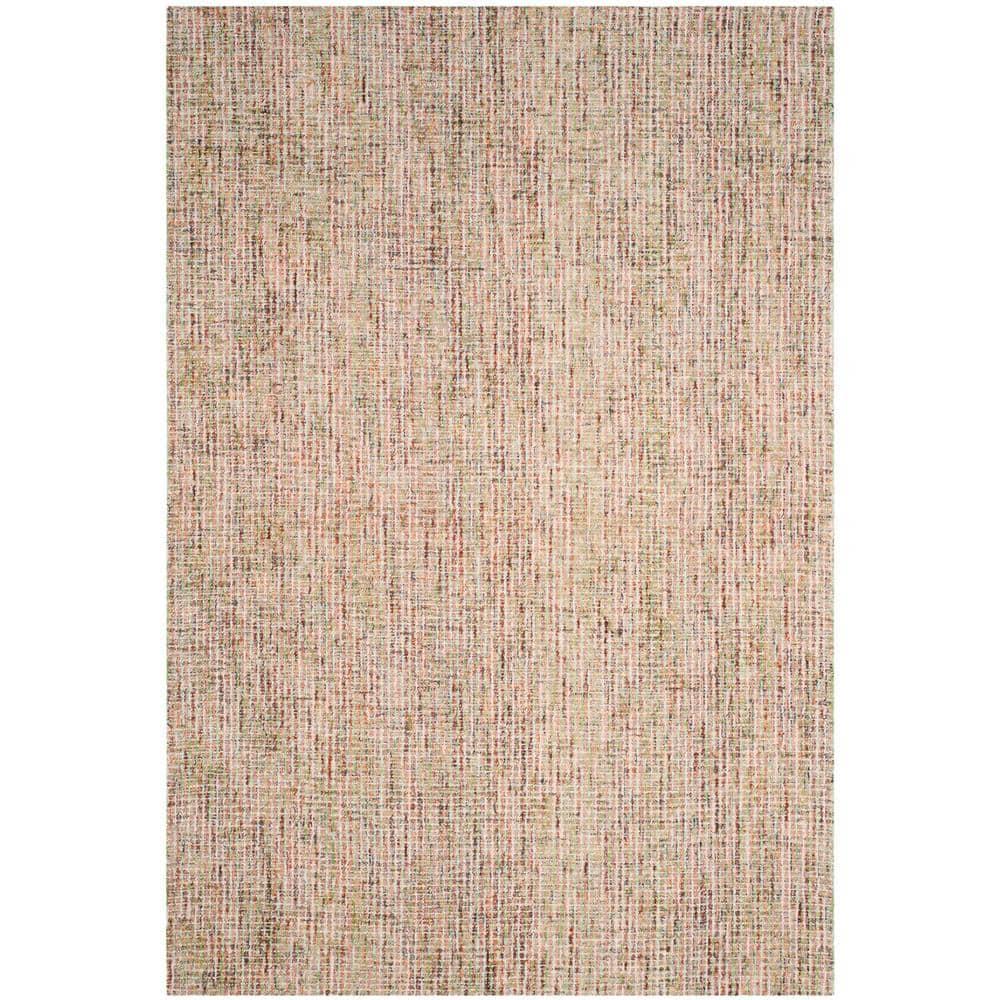 Abstract ABT468 Handmade Indoor Area Rug - Gold/Blue - 6'x9' - Safavieh