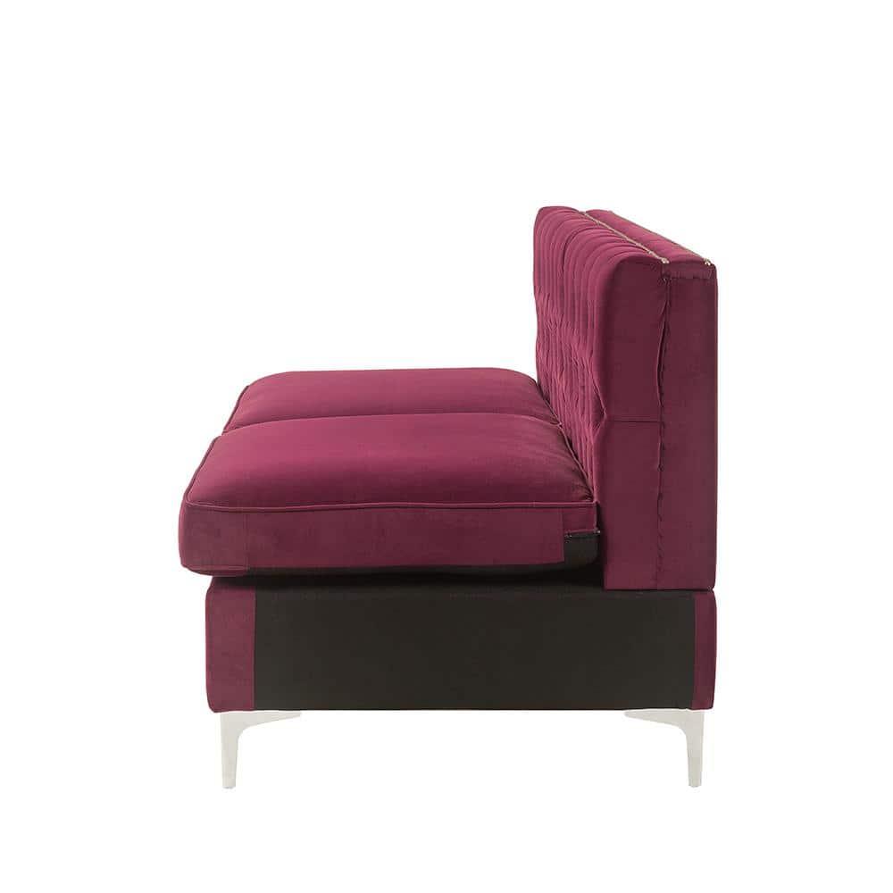 ACME Jaszira Armless Modular Sofa in Burgundy