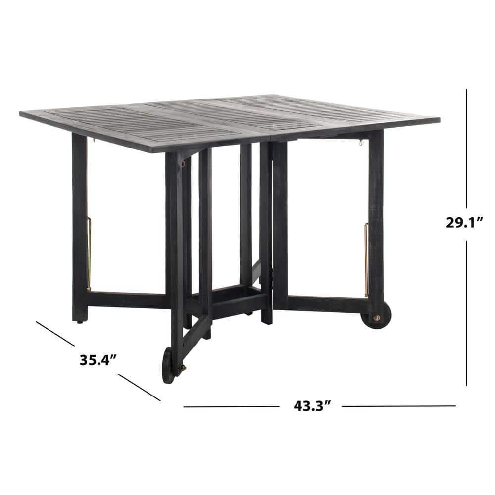 Arvin Table And 4 Chairs - Outdoor - PAT7001 - Black - Safavieh