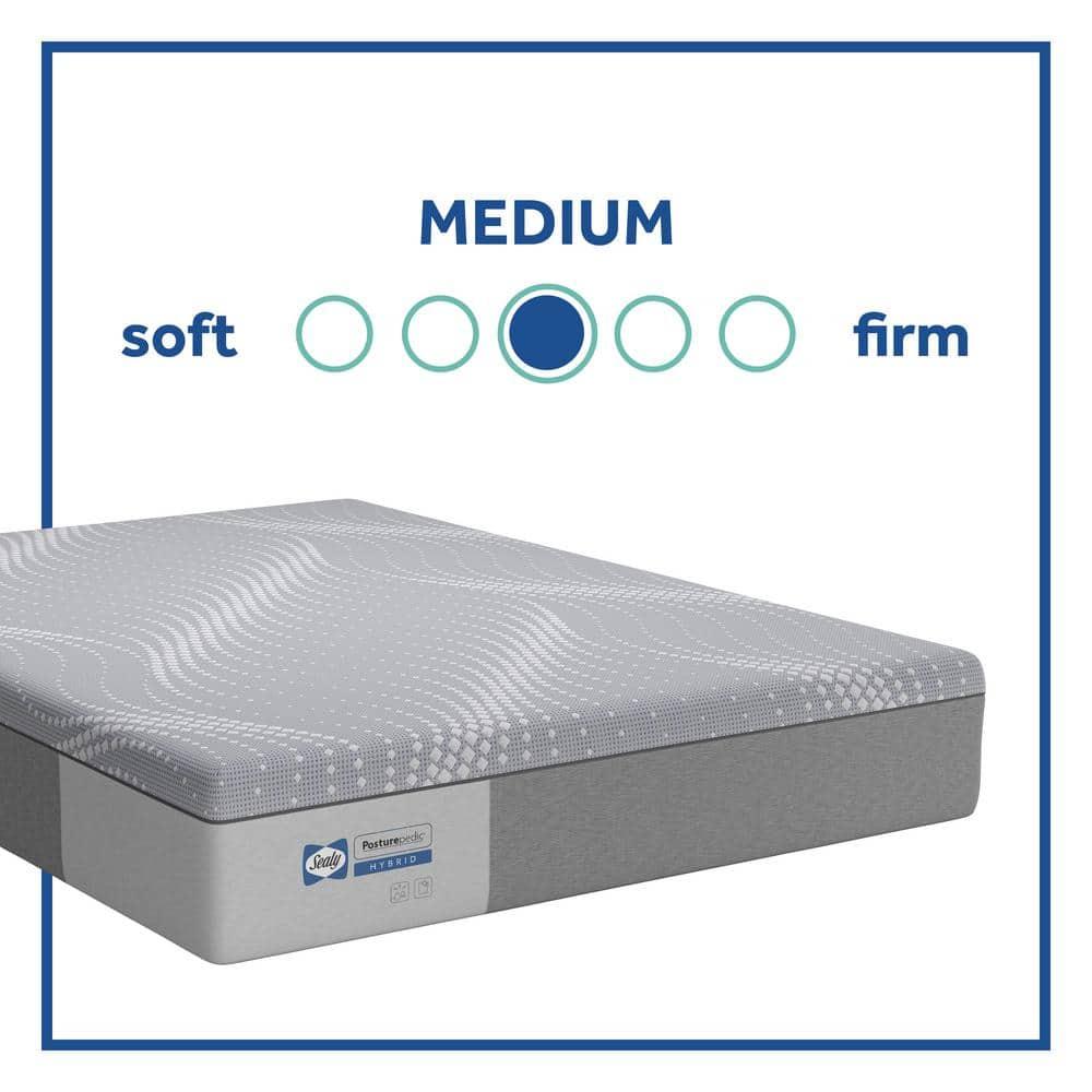 Full Gray Gel Memory Foam Hybrid Adjustable Mattress